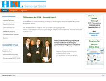 Tablet Screenshot of hkl-sensoren.de